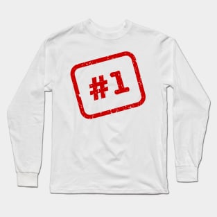 Number 1 Stamp Long Sleeve T-Shirt